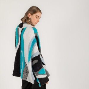 Vilry Co Cashmere Blend Oversized Cardigan - S